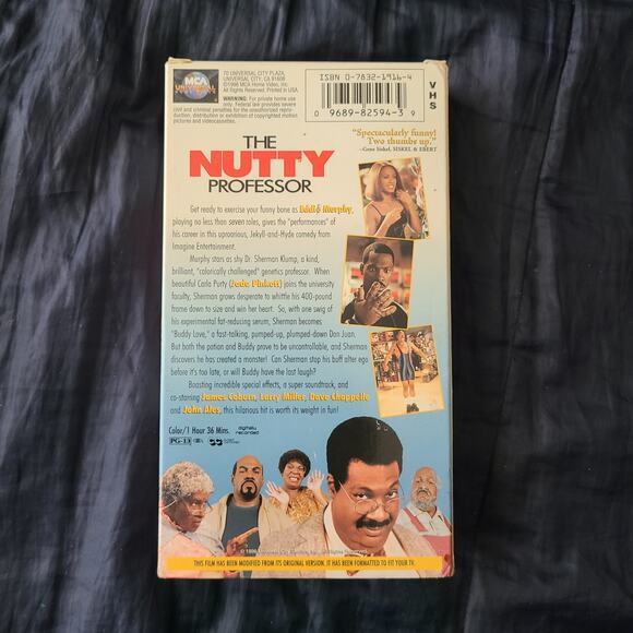 The Nutty Professor VHS Tape 1996 Eddie Murphy Jada Pinkett Dave Chappelle - Picture 2 of 4